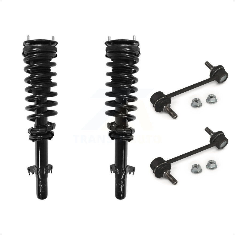 Front Complete Shock Assembly And TQ Link Kit For Ford Fusion Lincoln MKZ Mercury Milan KSS-100847 by Transit Auto