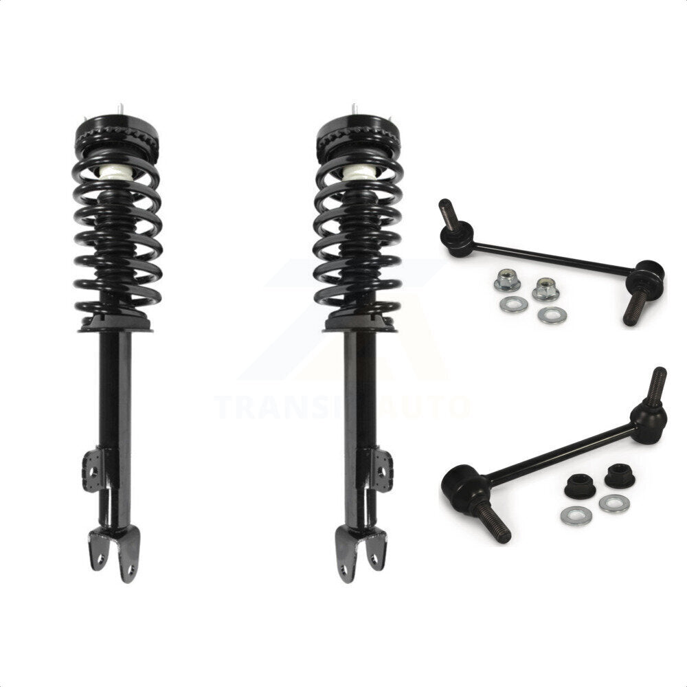 Front Complete Shock Assembly And TQ Link Kit For Dodge Charger Chrysler 300 Magnum Excludes All Wheel Drive SRT8 Models KSS-100850 by Transit Auto