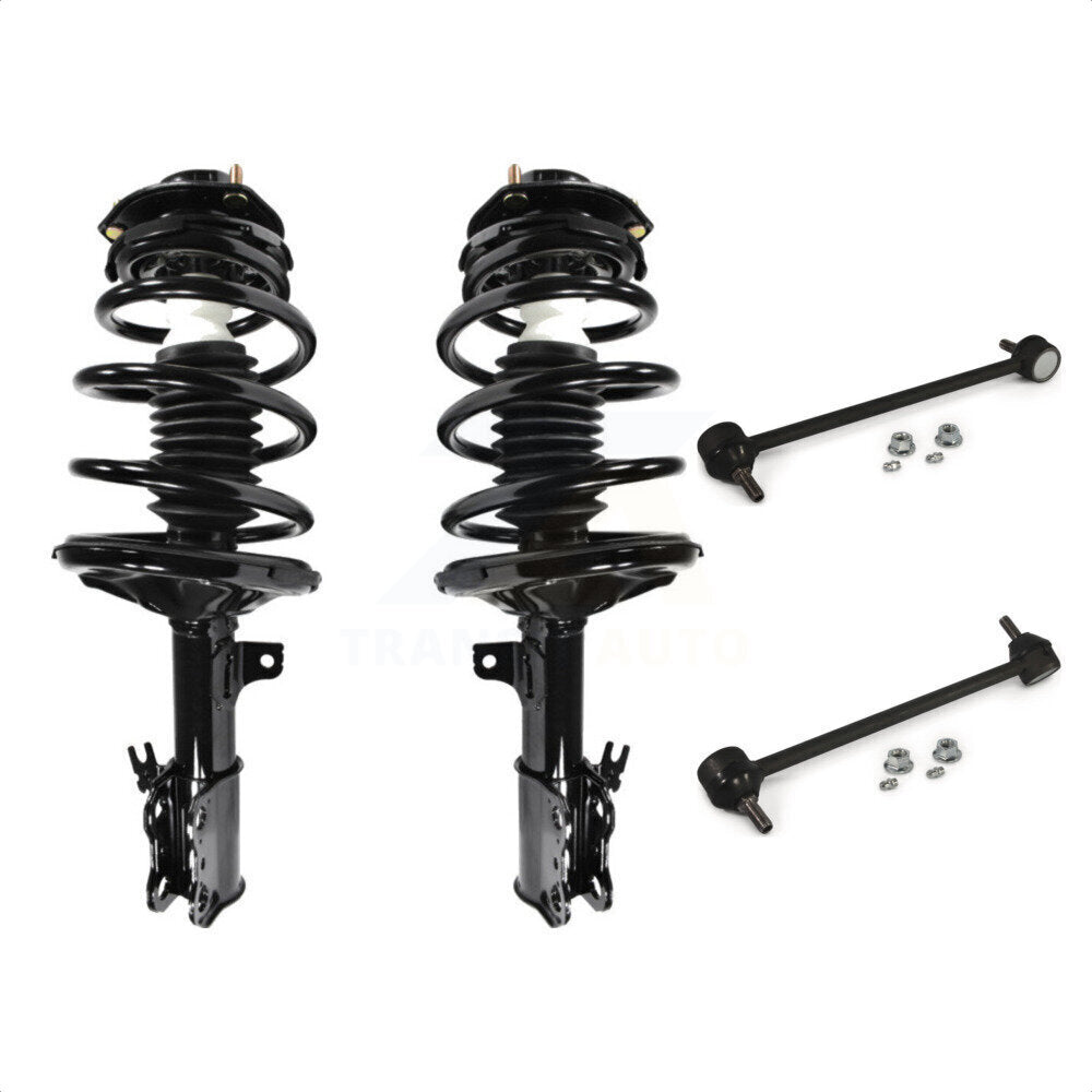 Front Complete Shock Assembly And TQ Link Kit For Toyota Camry Avalon Solara Lexus ES300 KSS-100864 by Transit Auto