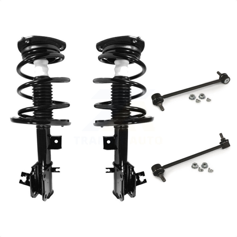 Front Complete Shock Assembly And TQ Link Kit For 2009-2014 Nissan Maxima KSS-100871 by Transit Auto