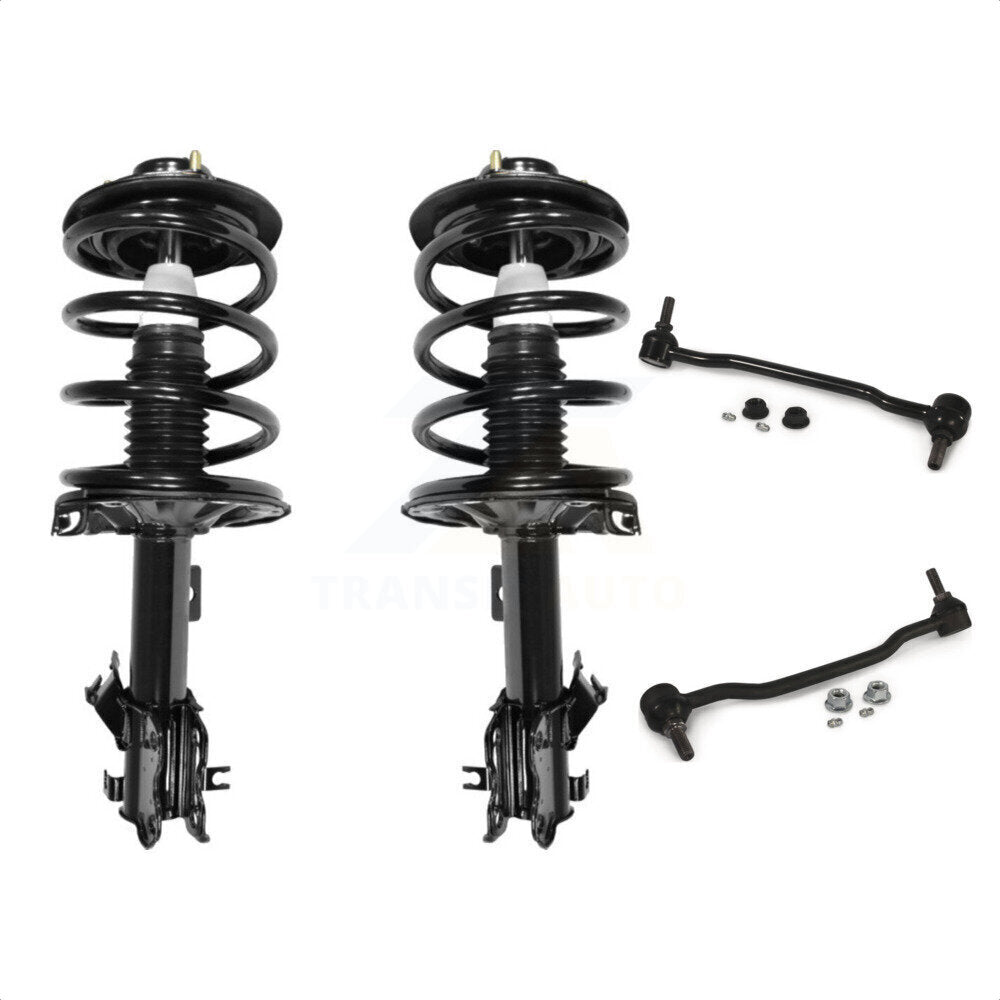 Front Complete Shock Assembly And TQ Link Kit For Nissan Altima Excludes SE-R Models 4 Cylinder Engines KSS-100879 by Transit Auto