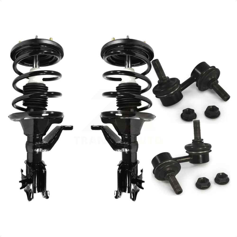 Front Complete Shock Assembly And TQ Link Kit For Honda Civic Excludes Hybrid Si Models KSS-100883 by Transit Auto