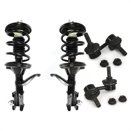 Front Complete Shock Assembly And TQ Link Kit For Honda Element KSS-100887 by Transit Auto