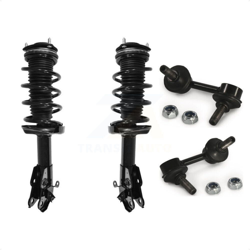 Front Complete Shock Assembly And TQ Link Kit For Honda Civic Acura CSX KSS-100900 by Transit Auto