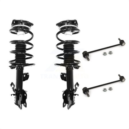 Front Complete Shock Assembly And TQ Link Kit For 2011-2017 Nissan Juke S SL SV with AWD Excludes Wheel Drive Nismo Models KSS-100913 by Transit Auto