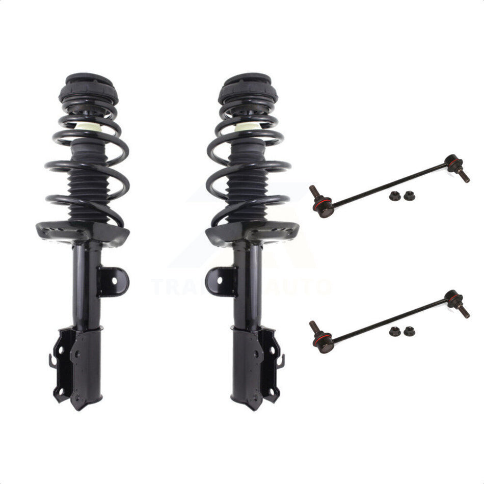 Front Complete Shock Assembly And TQ Link Kit For 2012 Buick Verano Built on or Prior to VIN# C4141115 KSS-100914 by Transit Auto