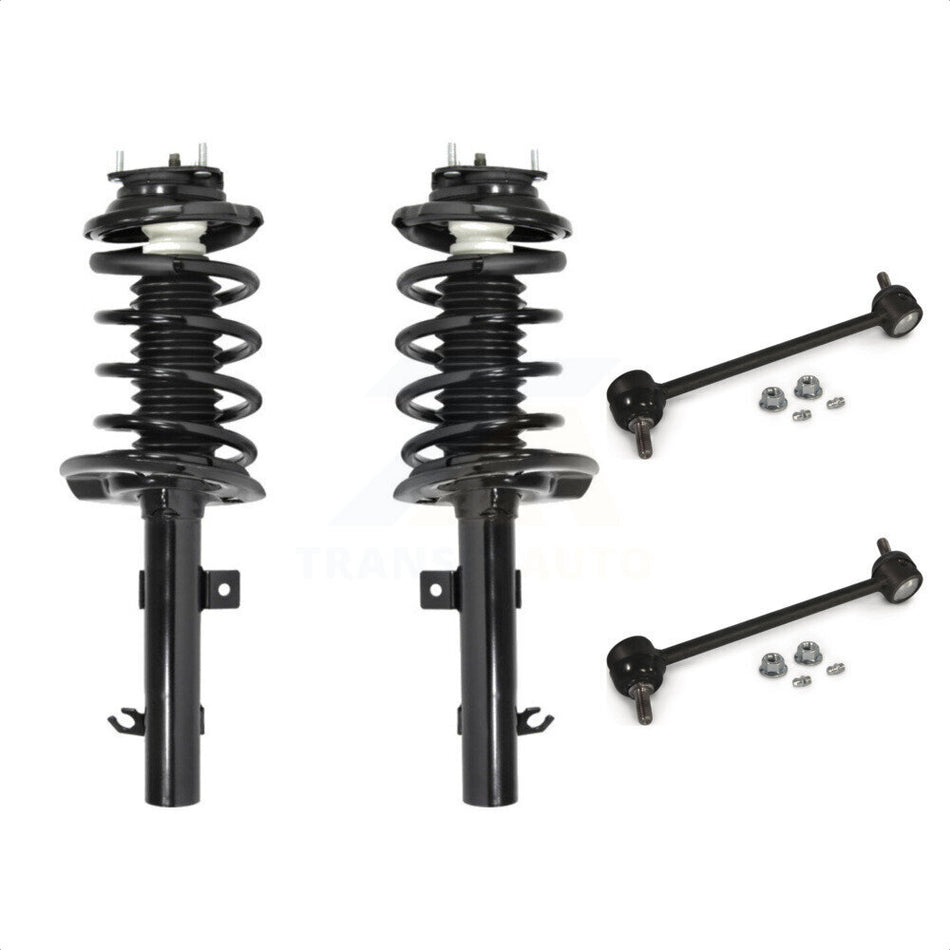 Front Complete Shock Assembly And TQ Link Kit For Ford Focus Excludes ST Models Sport Suspension KSS-100919 by Transit Auto