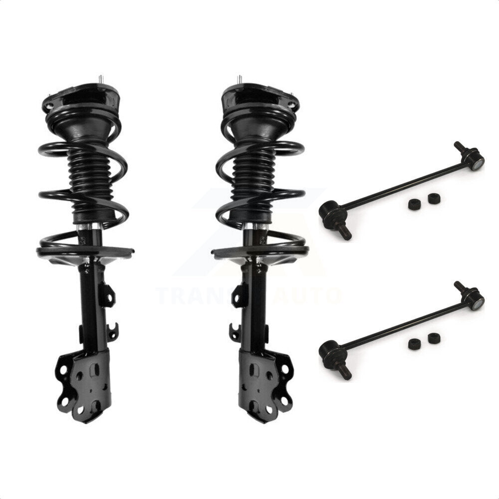 Front Complete Shock Assembly And TQ Link Kit For 2004-2009 Toyota Prius KSS-100921 by Transit Auto