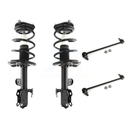 Front Complete Shock Assembly And TQ Link Kit For 2013-2018 Toyota RAV4 excludes sport package KSS-100939 by Transit Auto