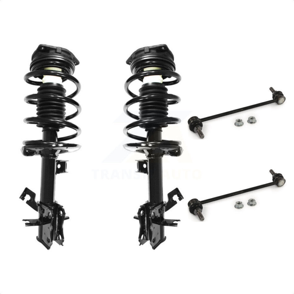 Front Complete Shock Assembly And TQ Link Kit For Nissan Sentra Excludes SE-R SPEC V Models KSS-100951 by Transit Auto