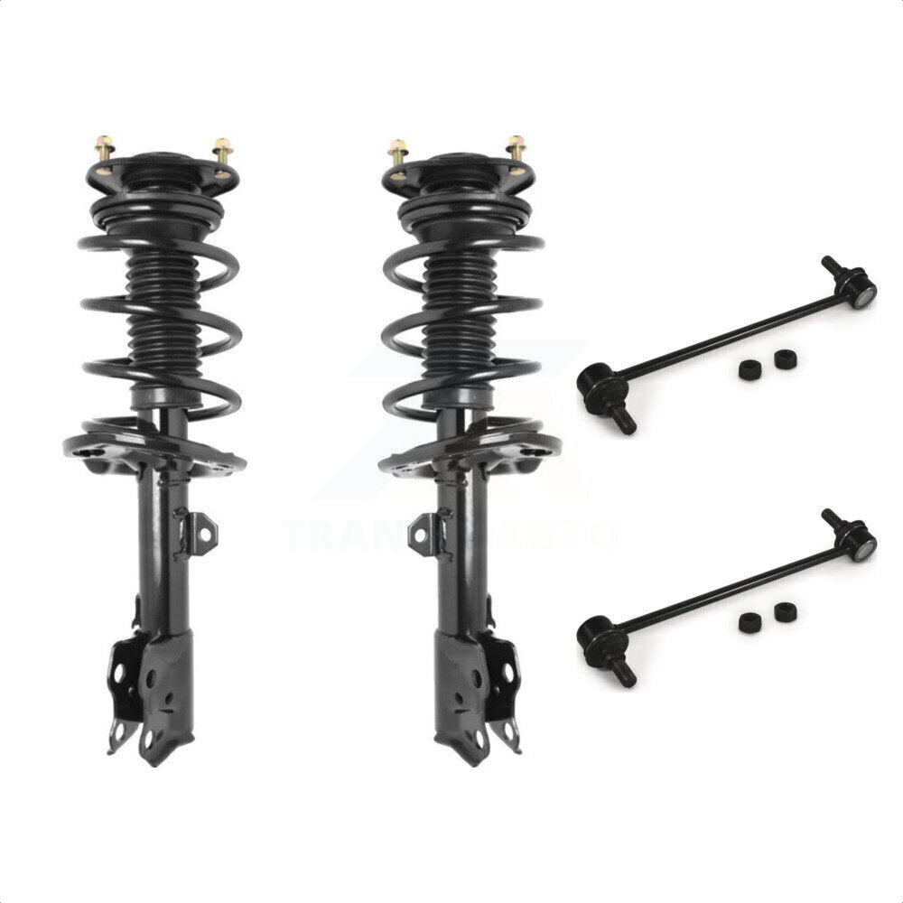 Front Complete Shock Assembly And TQ Link Kit For Toyota Corolla Excludes Sport Suspension KSS-100963 by Transit Auto