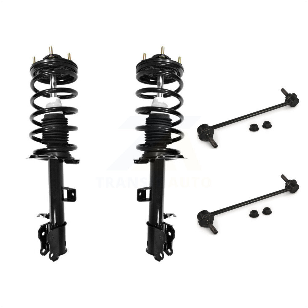 Front Complete Shock Assembly And TQ Link Kit For 2001-2004 Ford Escape Mazda Tribute KSS-100970 by Transit Auto