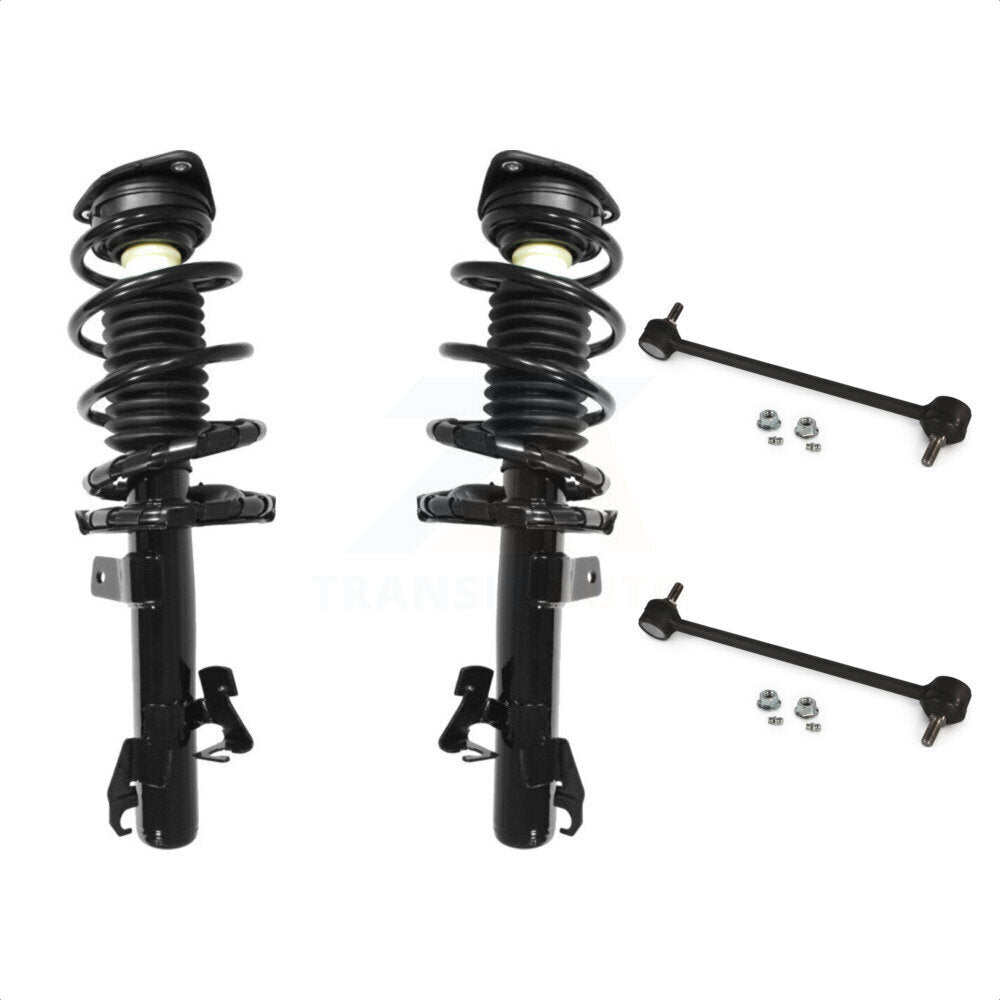 Front Complete Shock Assembly And TQ Link Kit For Mazda 3 Excludes MazdaSpeed Model KSS-100983 by Transit Auto