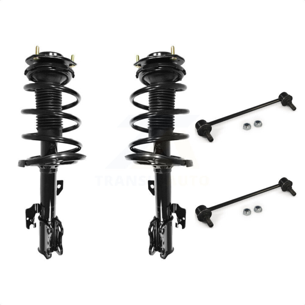 Front Complete Shock Assembly And TQ Link Kit For Toyota Camry Excludes SE Models KSS-100996 by Transit Auto