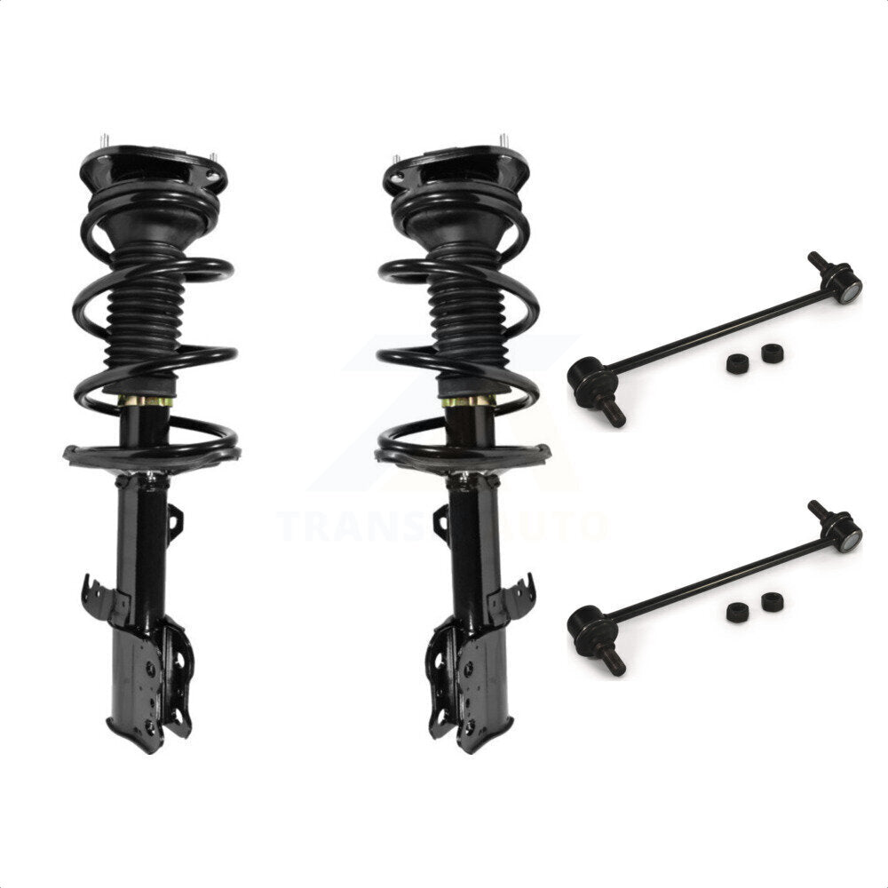 Front Complete Shock Assembly And TQ Link Kit For 2003-2008 Toyota Corolla KSS-101001 by Transit Auto