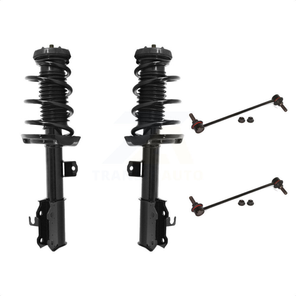 Front Complete Shock Assembly And TQ Link Kit For 2011-2012 Chevrolet Cruze Excludes Sport Suspension; Fits Vehicles built prior to VIN #C7239134 KSS-101008 by Transit Auto