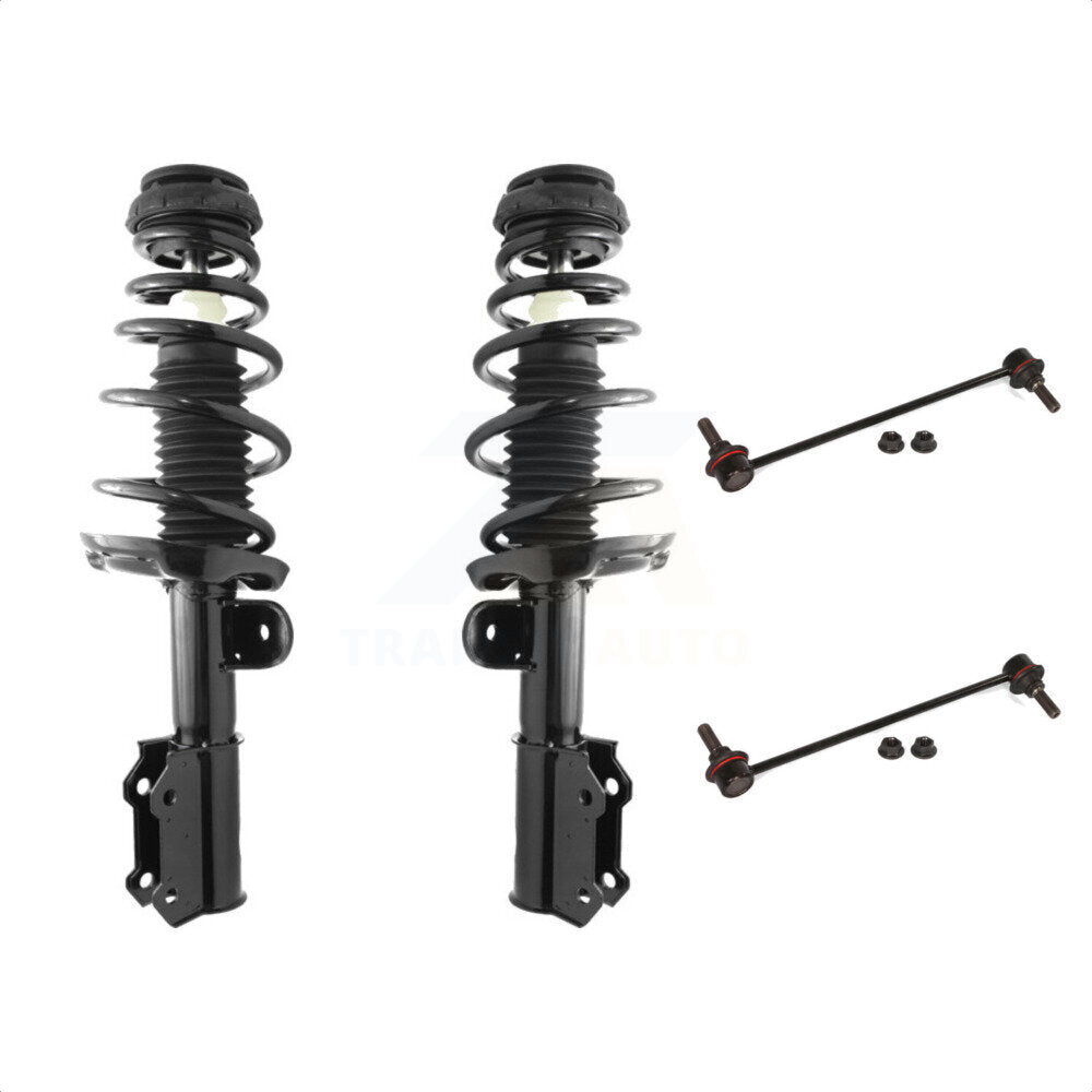 Front Complete Shock Assembly And TQ Link Kit For 2012-2015 Chevrolet Cruze Excludes Sport Suspension; Fits Vehicles built after to VIN #C7239134 KSS-101009 by Transit Auto