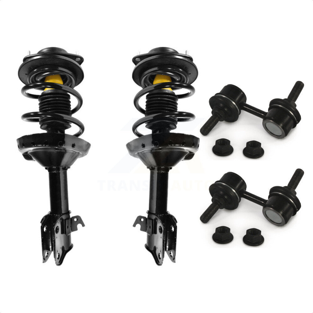 Front Complete Shock Assembly And TQ Link Kit For Subaru Legacy Excludes Outback Spec B Models KSS-101015 by Transit Auto