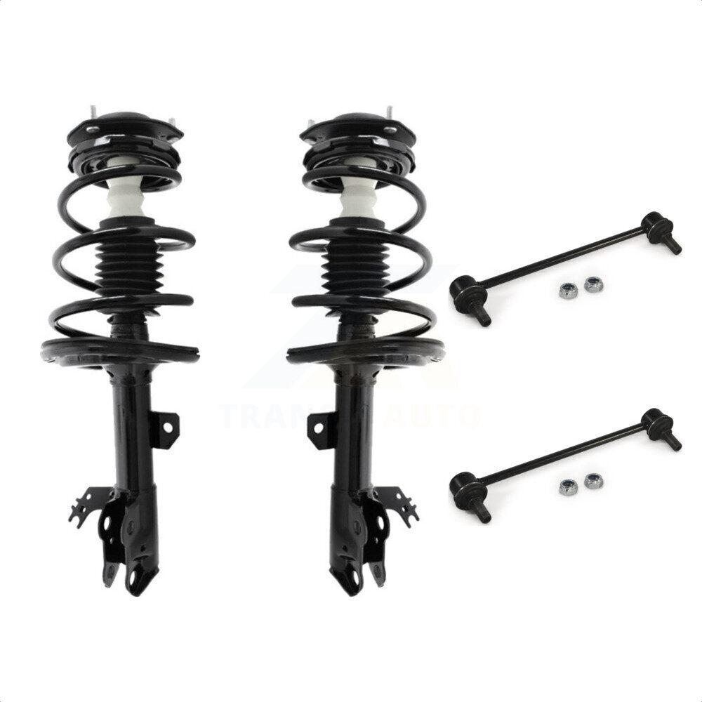 Front Complete Shock Assembly And TQ Link Kit For Toyota Camry Excludes SE Models KSS-101020 by Transit Auto