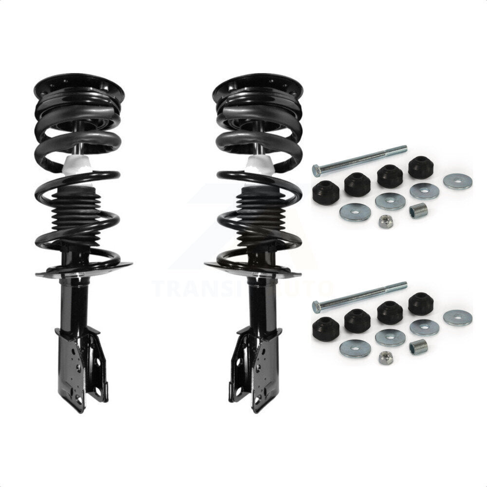 Front Complete Shock Assembly And TQ Link Kit For 1999-2005 Chevrolet Cavalier Pontiac Sunfire Second Edition Design KSS-101050 by Transit Auto