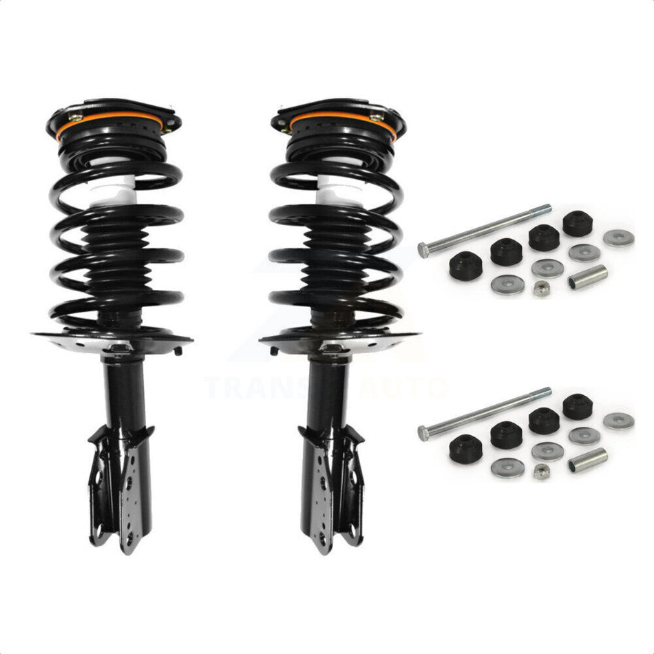 Front Complete Shock Assembly And TQ Link Kit For Buick LeSabre Cadillac DeVille Pontiac Bonneville Oldsmobile Aurora Excludes Models With Electronic Suspension KSS-101051 by Transit Auto