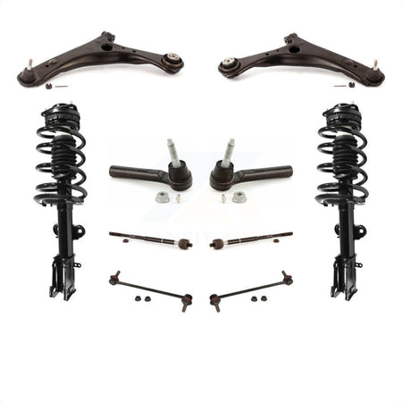 Front Control Arms And Complete Shock Tie Rods Link Sway Bar Kit (10Pc) For Dodge Grand Caravan Chrysler Town & Country Ram C/V EXCLUDES MODELS WITH NIVOMAT REAR SUSPENSION KSS-103953 by Transit Auto