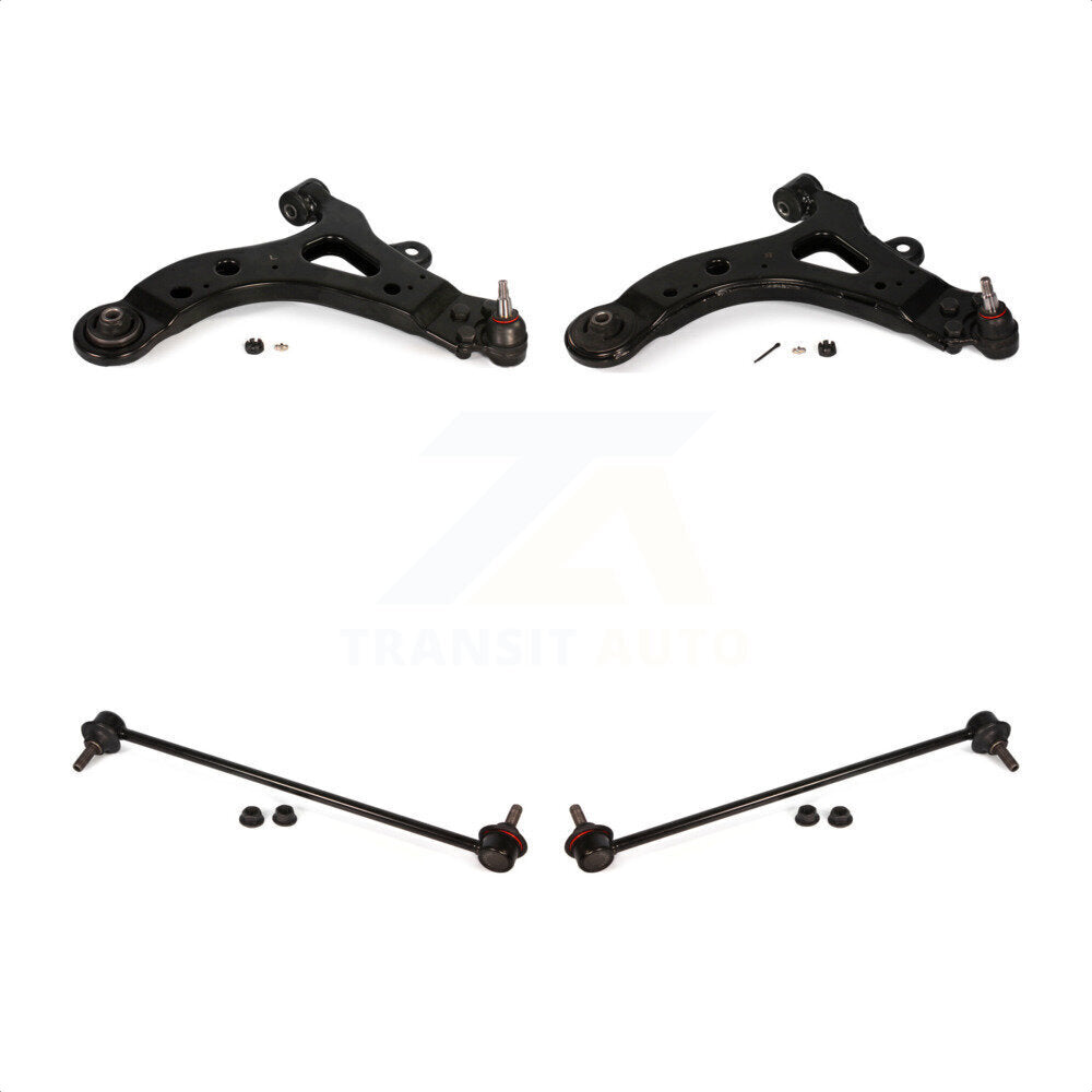 Front Suspension Control Arm And Ball Joint Assembly Stabilizer Bar Link Kit For Chevrolet Uplander Pontiac Montana Buick Terraza Saturn Relay Without Sway Mounting Tab KTR-100153 by TOR