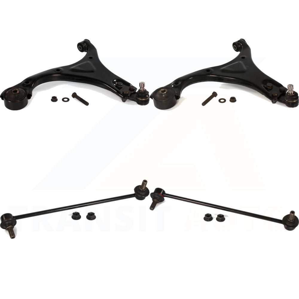 Front Suspension Control Arm And Ball Joint Assembly Stabilizer Bar Link Kit For 2012 Hyundai Sonata GL GLS 13.82" Center To Length KTR-100239 by TOR