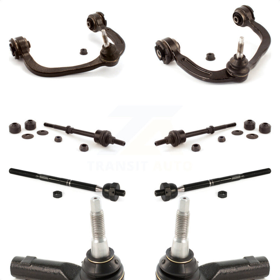 Front Suspension Control Arm And Ball Joint Assembly Steering Tie Rod End Stabilizer Bar Link Kit (8Pc) For Ford F-150 Lincoln Mark LT 4WD KTR-100355 by TOR