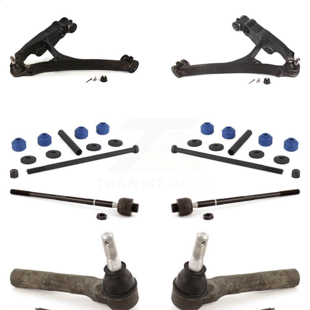 Front Suspension Control Arm And Ball Joint Assembly Steering Tie Rod End Stabilizer Bar Link Kit (8Pc) For Chevrolet Express 1500 2500 GMC Savana AWD KTR-100388 by TOR