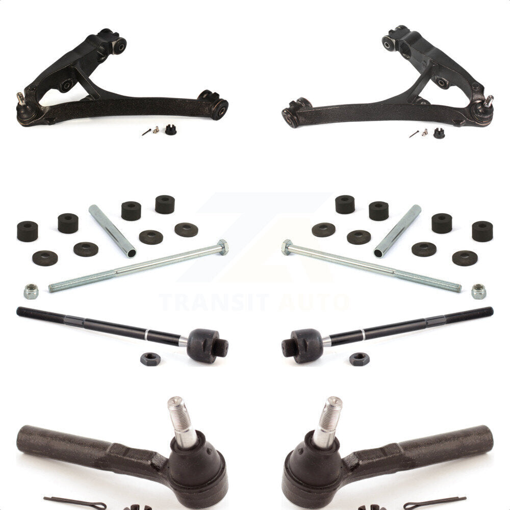 Front Suspension Control Arm And Ball Joint Assembly Steering Tie Rod End Stabilizer Bar Link Kit (8Pc) For Chevrolet Silverado 1500 GMC Sierra Classic KTR-100390 by TOR