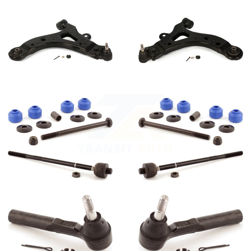 Front Suspension Control Arm And Ball Joint Assembly Steering Tie Rod End Stabilizer Bar Link Kit (8Pc) For Buick Rendezvous Pontiac Aztek KTR-100416 by TOR