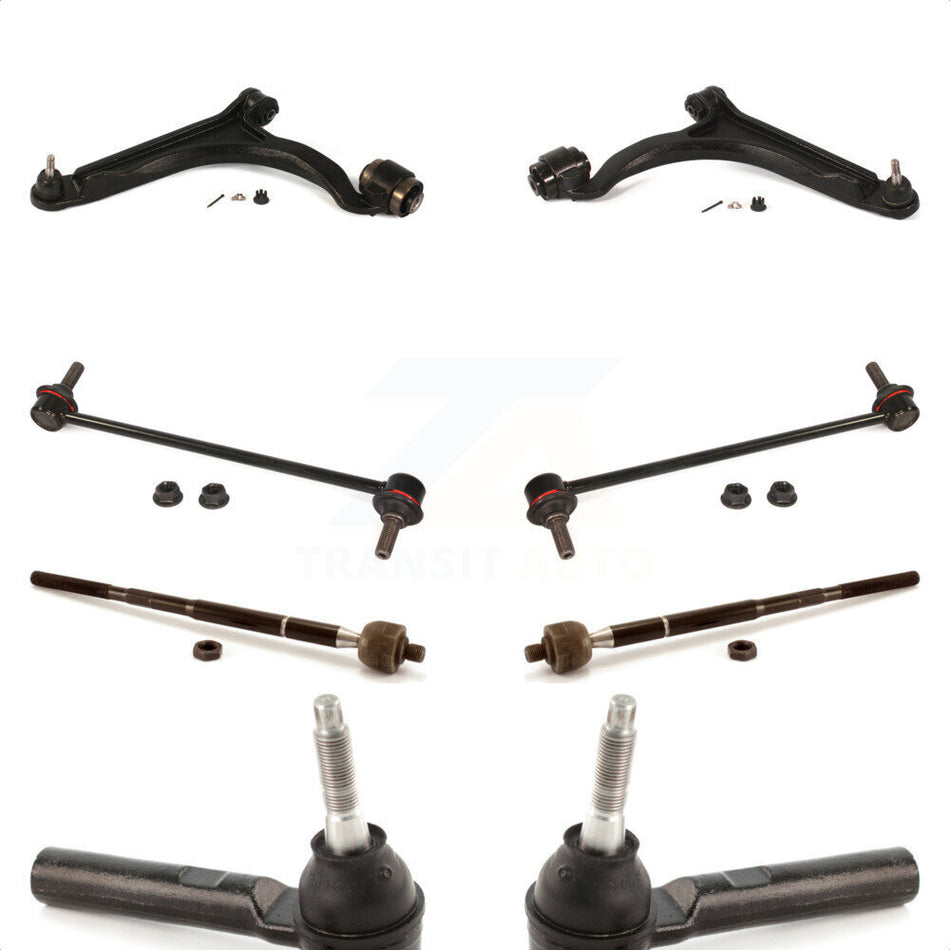 Front Suspension Control Arm And Ball Joint Assembly Steering Tie Rod End Stabilizer Bar Link Kit (8Pc) For 2004-2008 Chrysler Pacifica KTR-100419 by TOR