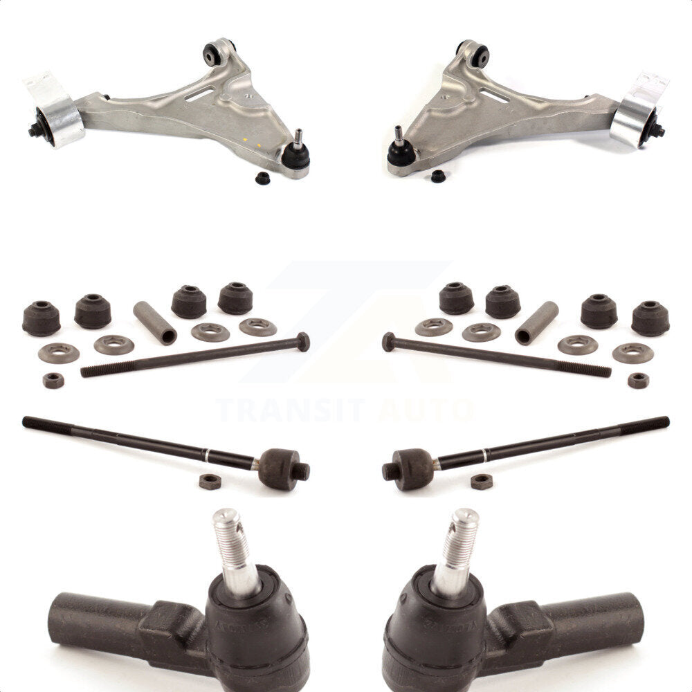 Front Suspension Control Arm And Ball Joint Assembly Steering Tie Rod End Stabilizer Bar Link Kit (8Pc) For Buick Lucerne Cadillac DTS KTR-100430 by TOR