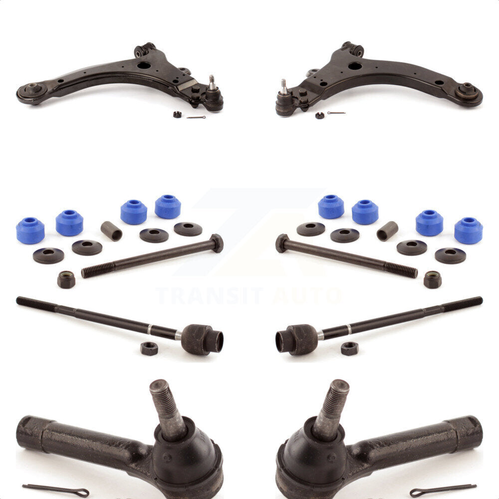 Front Suspension Control Arm And Ball Joint Assembly Steering Tie Rod End Stabilizer Bar Link Kit (8Pc) For Chevrolet Impala Pontiac Grand Prix Limited Monte Carlo KTR-100444 by TOR