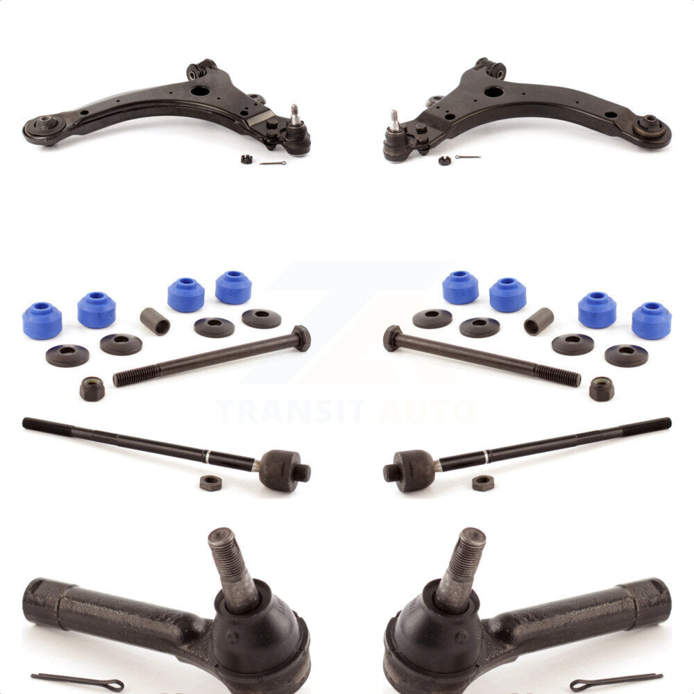 Front Suspension Control Arm And Ball Joint Assembly Steering Tie Rod End Stabilizer Bar Link Kit (8Pc) For Chevrolet Venture Pontiac Montana Oldsmobile Silhouette Trans Sport KTR-100446 by TOR