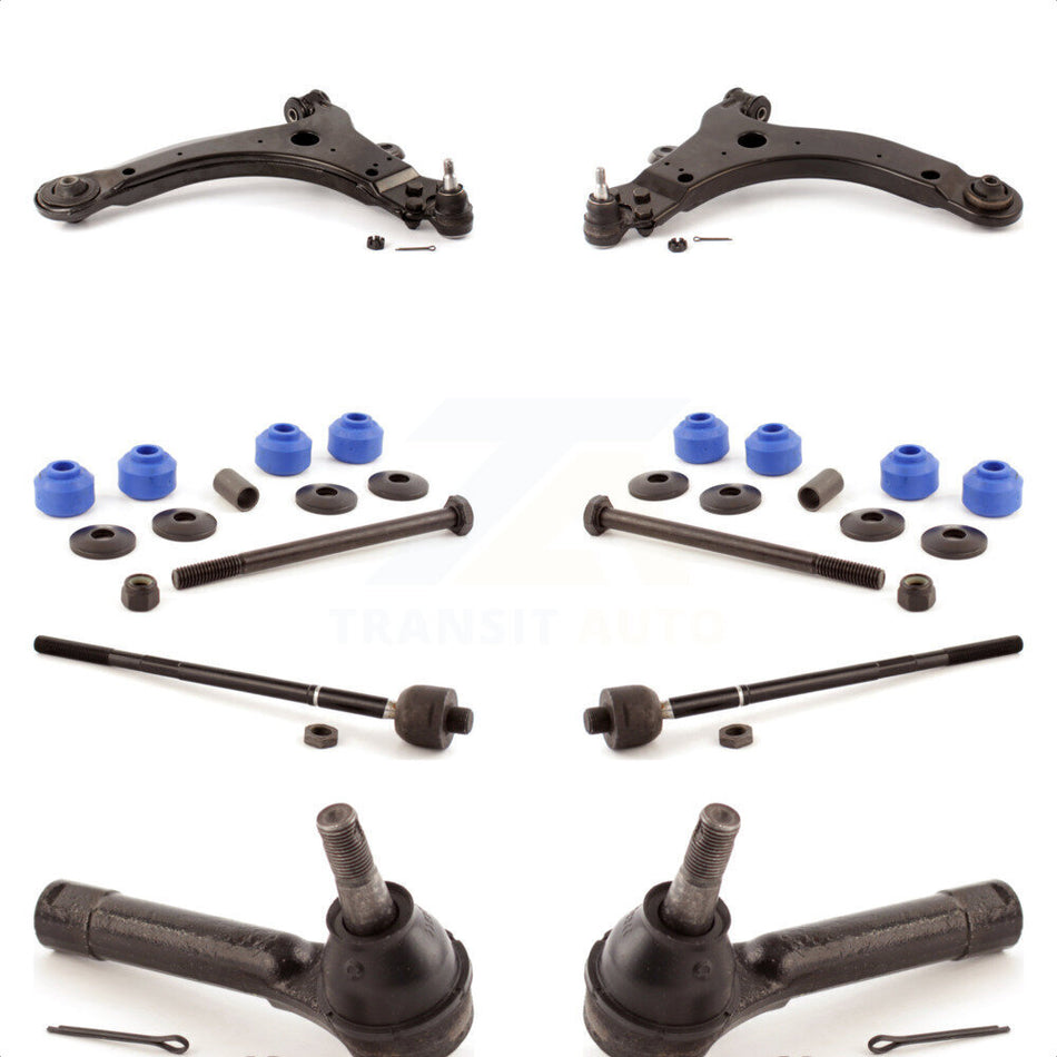 Front Suspension Control Arm And Ball Joint Assembly Steering Tie Rod End Stabilizer Bar Link Kit (8Pc) For Chevrolet Venture Pontiac Montana Oldsmobile Silhouette Trans Sport KTR-100446 by TOR