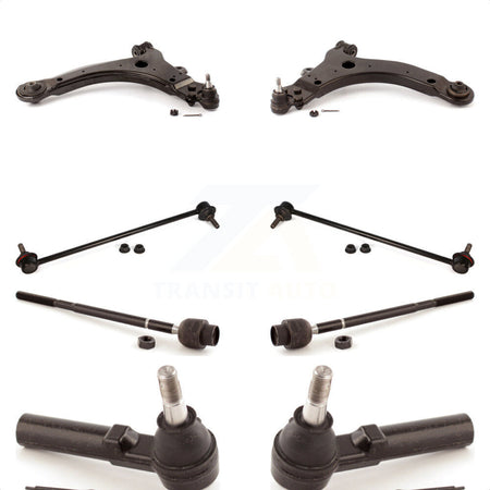 Front Suspension Control Arm And Ball Joint Assembly Steering Tie Rod End Stabilizer Bar Link Kit (8Pc) For Pontiac Grand Prix Buick LaCrosse Allure KTR-100452 by TOR