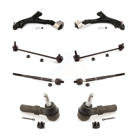 Front Suspension Control Arm And Ball Joint Assembly Steering Tie Rod End Stabilizer Bar Link Kit (8Pc) For Chevrolet Equinox Pontiac Torrent KTR-100470 by TOR