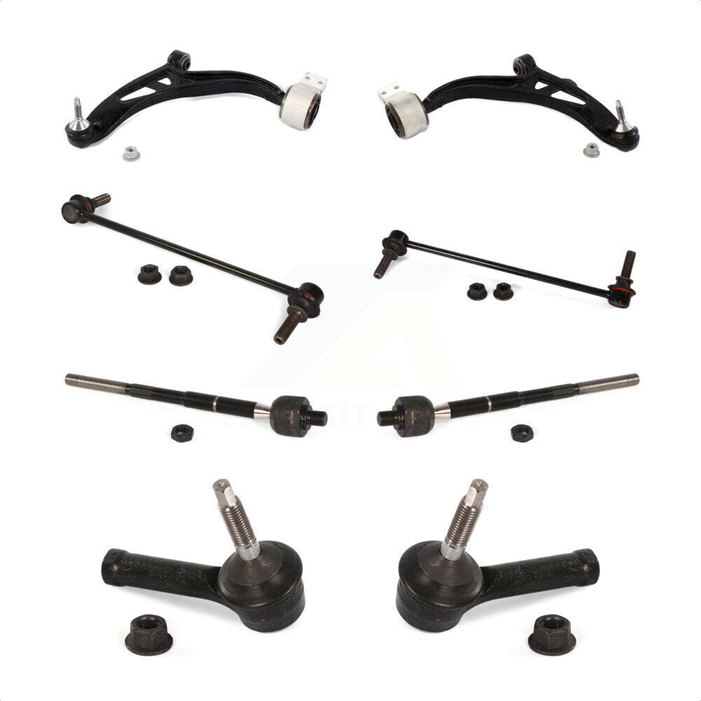 Front Suspension Control Arm And Ball Joint Assembly Steering Tie Rod End Stabilizer Bar Link Kit (8Pc) For Ford Explorer Police Interceptor Utility KTR-100472 by TOR