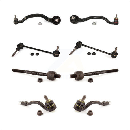 Front Suspension Control Arm And Ball Joint Assembly Steering Tie Rod End Stabilizer Bar Link Kit (8Pc) For BMW X5 X6 With Adaptive Drive KTR-100484 by TOR