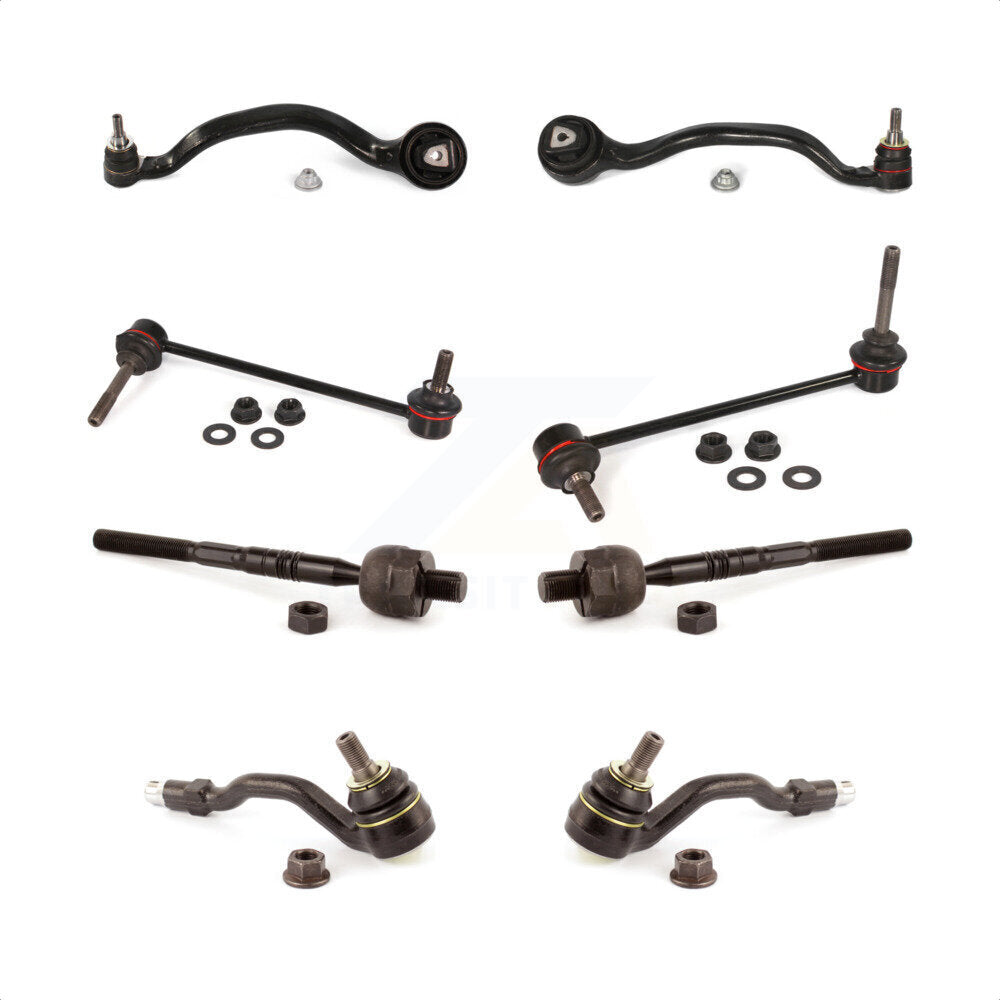 Front Suspension Control Arm And Ball Joint Assembly Steering Tie Rod End Stabilizer Bar Link Kit (8Pc) For BMW X5 X6 Without Adaptive Drive KTR-100485 by TOR