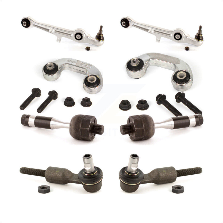 Front Suspension Control Arm And Ball Joint Assembly Steering Tie Rod End Stabilizer Bar Link Kit (8Pc) For 2005-2005 Audi A4 Quattro To Chassis/VIN #8H-5-014-476 KTR-100487 by TOR