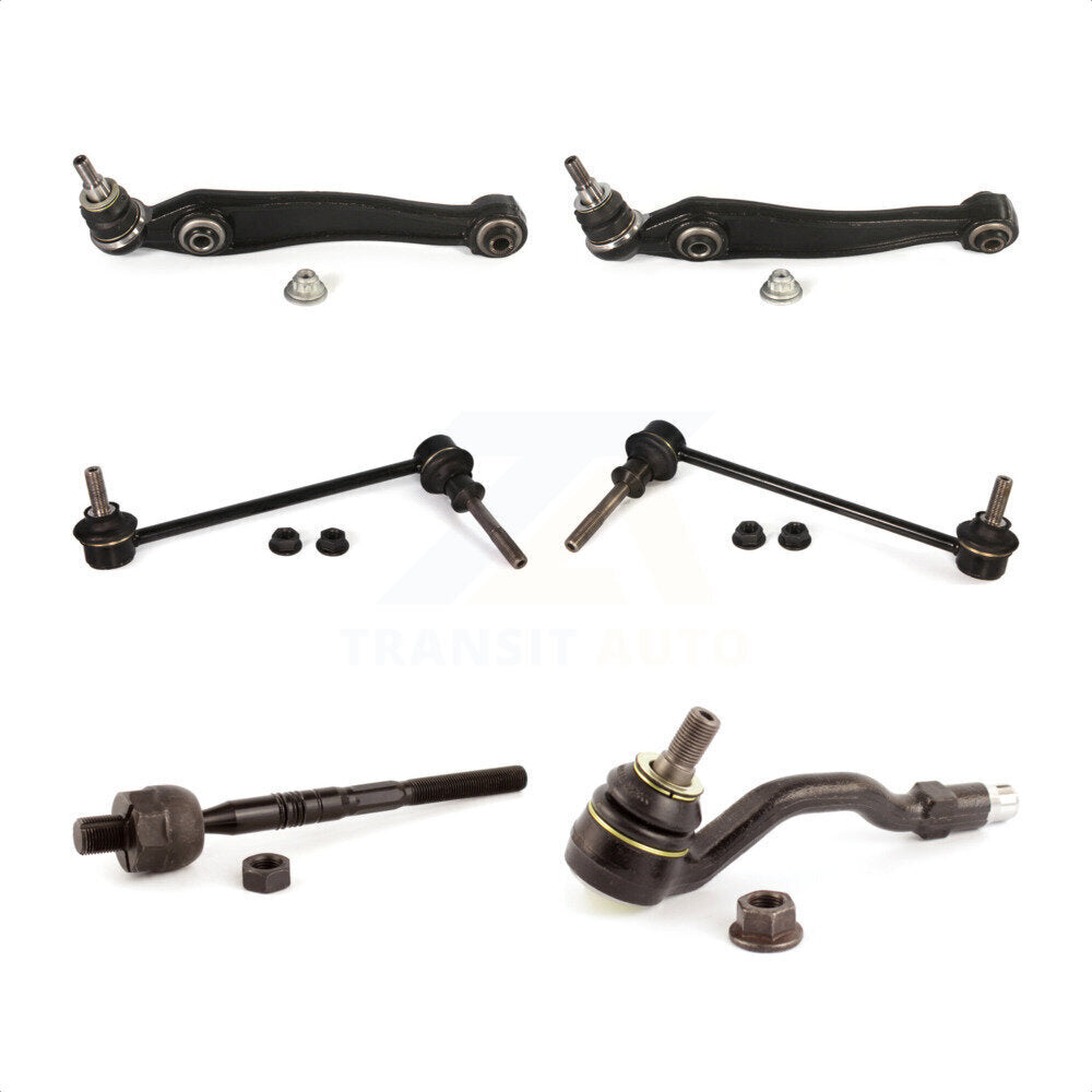 Front Suspension Control Arm And Ball Joint Assembly Steering Tie Rod End Stabilizer Bar Link Kit (6Pc) For BMW X5 X6 With Adaptive Drive KTR-100491 by TOR