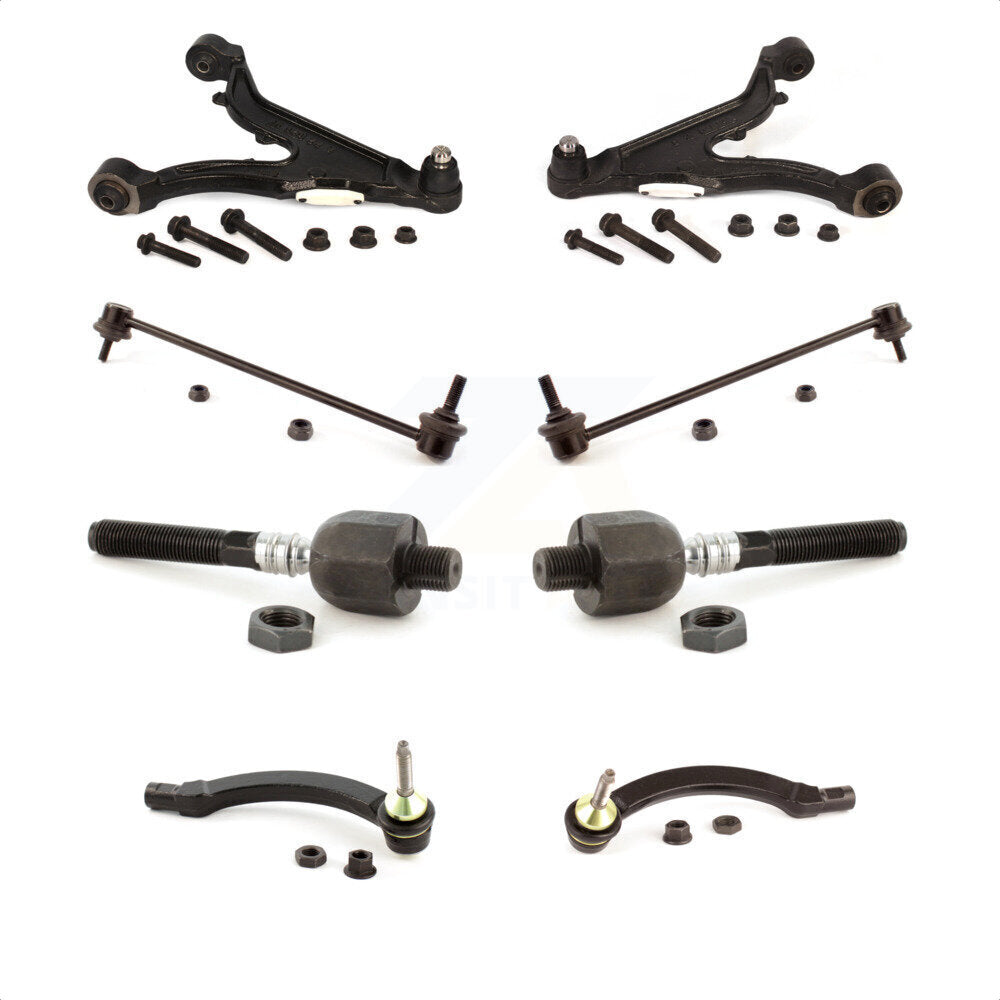 Front Suspension Control Arm And Ball Joint Assembly Steering Tie Rod End Stabilizer Bar Link Kit (8Pc) For 2004 Volvo V70 Naturally Aspirated KTR-100537 by TOR