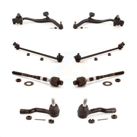 Front Suspension Control Arm And Ball Joint Assembly Steering Tie Rod End Stabilizer Bar Link Kit (8Pc) For 2003-2008 Infiniti FX35 FX45 INFINITI KTR-100548 by TOR