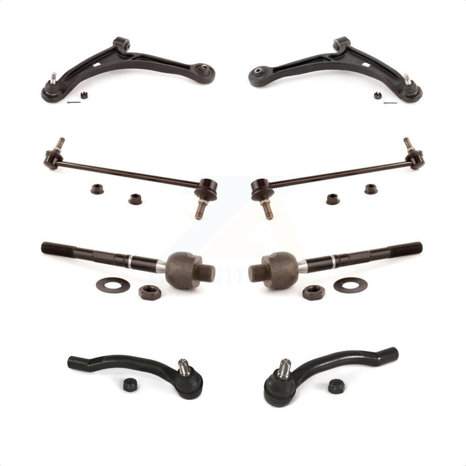 Front Suspension Control Arm And Ball Joint Assembly Steering Tie Rod End Stabilizer Bar Link Kit (8Pc) For Honda Pilot Acura MDX KTR-100564 by TOR