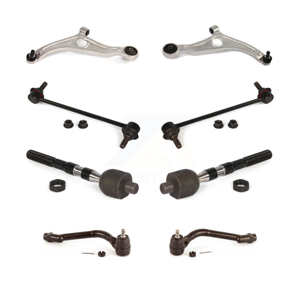 Front Suspension Control Arm And Ball Joint Assembly Steering Tie Rod End Stabilizer Bar Link Kit (8Pc) For Kia Optima KTR-100575 by TOR