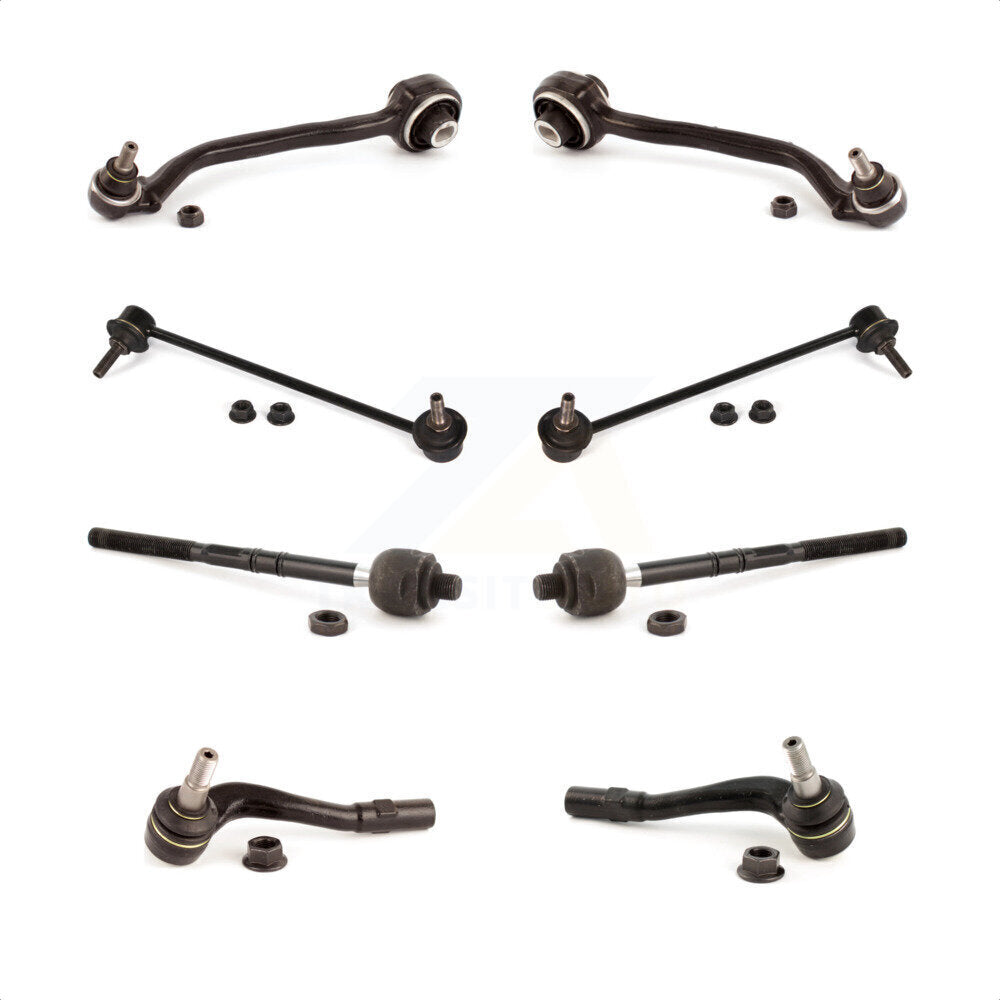 Front Suspension Control Arm And Ball Joint Assembly Steering Tie Rod End Stabilizer Link Kit (8Pc) For Mercedes-Benz C230 C240 CLK350 C320 C280 CLK320 CLK500 CLK550 C350 CLK55 AMG C32 C55 KTR-100635 by TOR