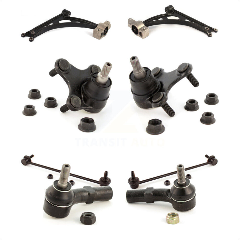 Front Suspension Control Arm Steering Tie Rod End Stabilizer Bar Link Ball Joint Kit (8Pc) For Volkswagen Jetta GTI Golf Eos Audi A3 R R32 Quattro KTR-101105 by TOR